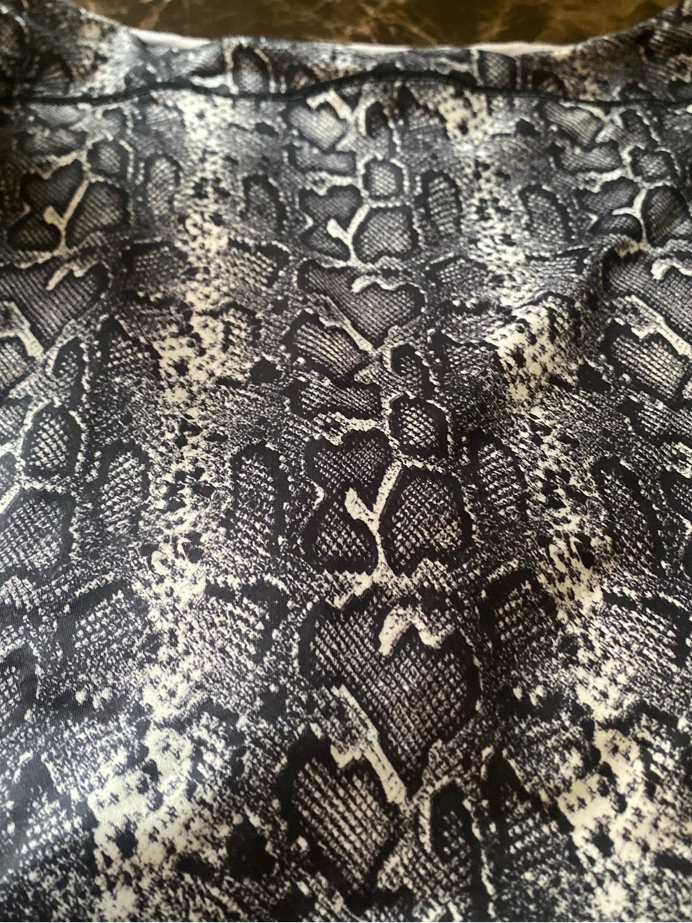 Adome Snake-Print A-Line Women's Skort - Black Gray medium NWT - Picture 4 of 7